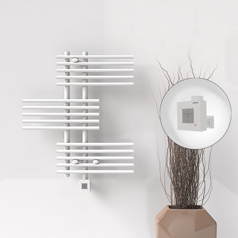 FIJI Elektrikli Havlupan 650x740 Beyaz (KTX1 Termostat) 300W - 1FIJ06500740B1PEB030