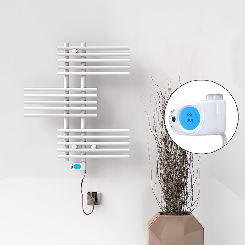 FIJI Elektrikli Havlupan 650x740 Beyaz (Musa Termostat) 300W - 1FIJ06500740B1PE3030