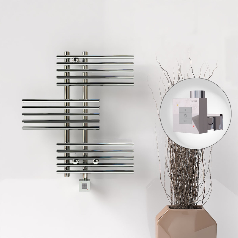 FIJI Elektrikli Havlupan 650x740 Krom (KTX1 Termostat) 200W - 1FIJ06500740K1PEB020