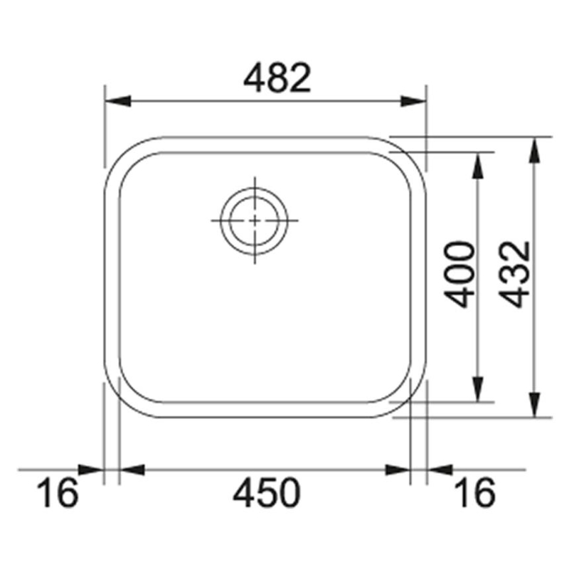 Franke Eviye Colibri GAX 110-45 Paslanmaz Çelik 122.0021.440 - 20FRN122.0021.440