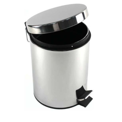 GEDY - Gedy Çöp Kutusu 5 lt Pedallı Parlak Paslanmaz Çelik 270913 (1)