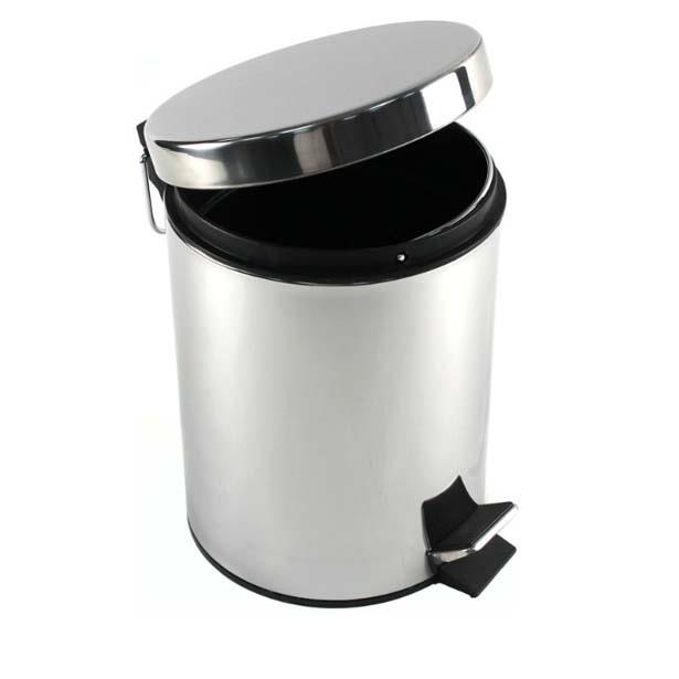 Gedy Çöp Kutusu 5 lt Pedallı Parlak Paslanmaz Çelik 270913 - 20AKS270913