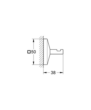 GROHE - Grohe Allure Brilliant Bornoz Askısı - 40498000