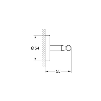 Grohe Baucosmopolitan Havlu/Bornoz Askılığı 40461001 - Thumbnail 10GRO40461001