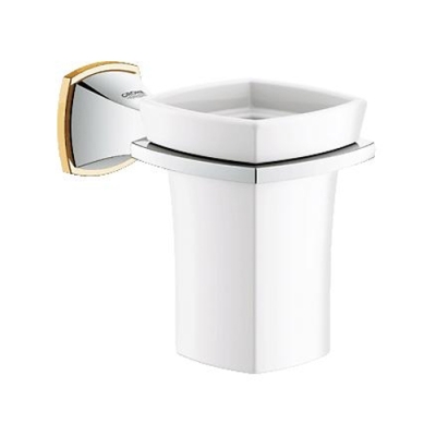 GROHE - Grohe Diş Fırçalık Ve Tutacağı Grandera Krom/Altın- 40626IG0 - 2