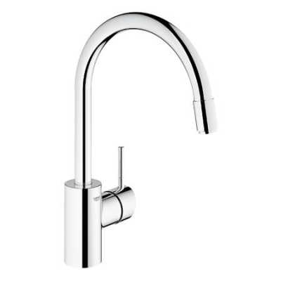 GROHE - Grohe Eviye Bataryası Spiralli Tek Akış Concetto Krom - 32663003