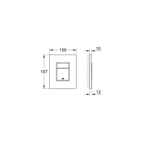 Grohe Gömme Rezervuar Kumanda Paneli ABS Mat Krom - 38732P00 - 10GRO38732P00