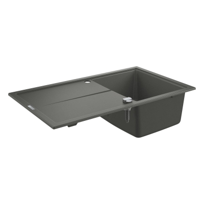Grohe K400 Kuvars Kompozit Eviye 50 -C 86/50, Granit Gri Rengi - 31640AT0 - Thumbnail 10GRO31640AT0