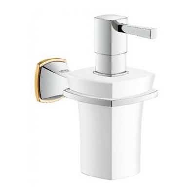 GROHE - Grohe Sıvı Sabunluk Ve Tutacağı Grandera Krom/Altın - 40627IG0 - 16