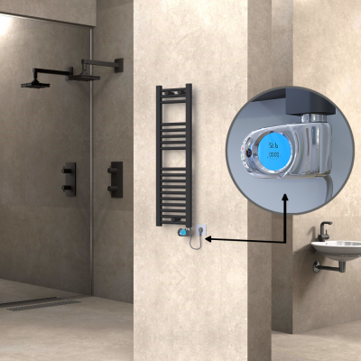 HAITI Elektrikli Havlupan 300x1000 Düz Antrasit (Musa Termostat) 300W - Thumbnail 1HAI03001000DB2TE3030