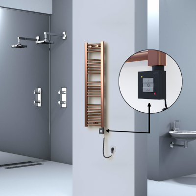  - HAITI Elektrikli Havlupan 300x1100 Düz Bakır Eskitme (KTX1 Termostat) 200W Spiral Kablolu (1)