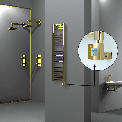 HAITI Elektrikli Havlupan 300x1200 Düz Altın (KTX1 Termostat) 200W - Thumbnail 1HAI03001200DK2PEB020