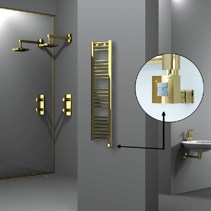 HAITI Elektrikli Havlupan 300x1200 Düz Altın (KTX1 Termostat) 200W - 1HAI03001200DK2PEB020