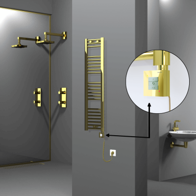 Radiva - HAITI Elektrikli Havlupan 300x1200 Düz Altın (KTX1 Termostat) 200W Spiral Kablolu (1)