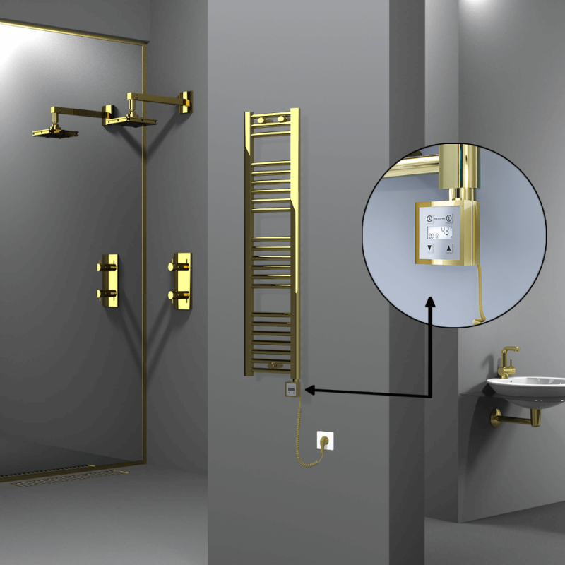 HAITI Elektrikli Havlupan 300x1200 Düz Altın (KTX3 Termostat) 200W Spiral Kablolu - 1HAI03001200DK2PE7020-K