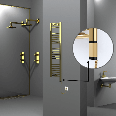 HAITI Elektrikli Havlupan 300x1200 Düz Altın (OneD On/Off ) Sağ 200W - Thumbnail 1HAI03001200DK2PE8020