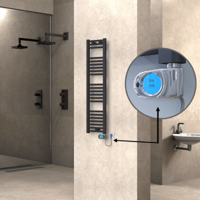 HAITI Elektrikli Havlupan 300x1200 Düz Antrasit (Musa Termostat) 300W - Thumbnail 1HAI03001200DB2TE3030