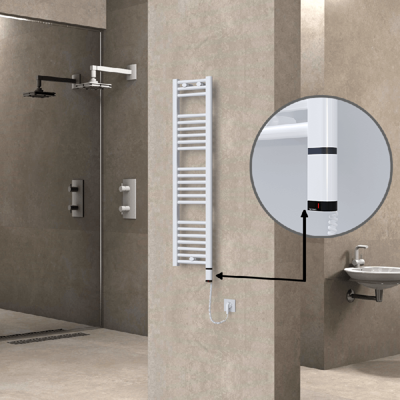 HAITI Elektrikli Havlupan 300x1200 Düz Beyaz (OneD On/Off ) Sağ 300W - 1HAI03001200DB1PE8030