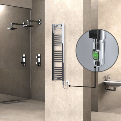 Radiva - HAITI Elektrikli Havlupan 300x1200 Düz Krom (On/Off Düğmeli) 200W (1)