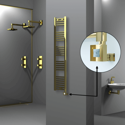 HAITI Elektrikli Havlupan 300x1500 Düz Altın (KTX1 Termostat) 300W - Thumbnail 1HAI03001500DK2PEB030