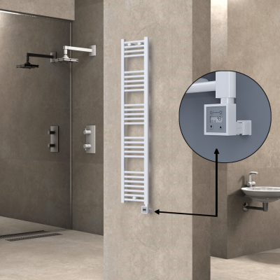 HAITI Elektrikli Havlupan 300x1500 Düz Beyaz (KTX3 Termostat) 600W - Thumbnail 1HAI03001500DB1PE7060