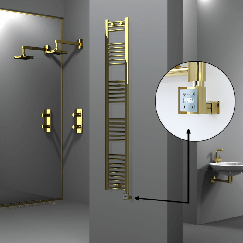 HAITI Elektrikli Havlupan 300x1800 Düz Altın (KTX3 Termostat) 300W - 1HAI03001800DK2PE7030
