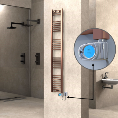  - HAITI Elektrikli Havlupan 300x1800 Düz Bakır Eskitme (Musa Termostat) 300W (1)