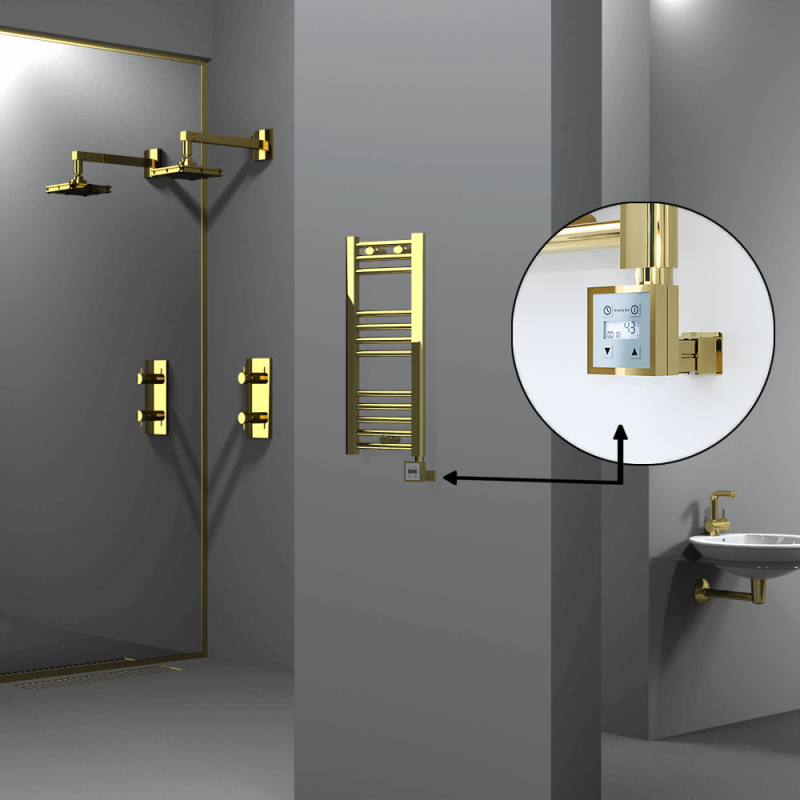 HAITI Elektrikli Havlupan 300x700 Düz Altın (KTX3 Termostat) 200W - 1HAI03000700DK2PE7020