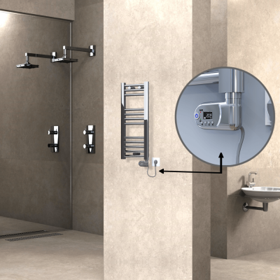 Radiva - HAITI Elektrikli Havlupan 300x700 Düz Krom (Thesis Termostat) 200W - 499