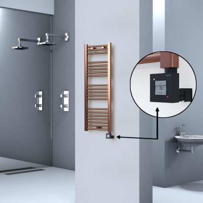  - HAITI Elektrikli Havlupan 400x1100 Düz Bakır Eskitme (KTX1 Termostat) 300W (1)