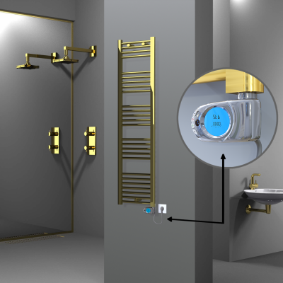 HAITI Elektrikli Havlupan 400x1500 Düz Altın (Musa Termostat) 300W - Thumbnail 1HAI04001500DK2PE3030