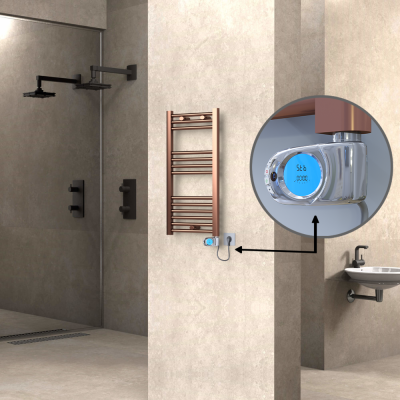  - HAITI Elektrikli Havlupan 400x800 Düz Bakır Eskitme (Musa Termostat) 200W (1)