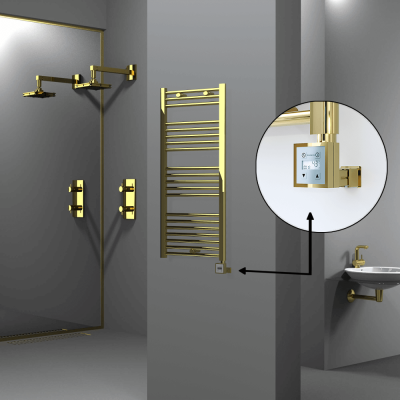 HAITI Elektrikli Havlupan 500x1100 Düz Altın (KTX3 Termostat) 300W - Thumbnail 1HAI05001100DK2PE7030