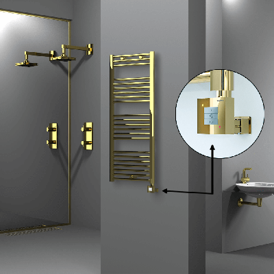 HAITI Elektrikli Havlupan 500x1200 Düz Altın (KTX1 Termostat) 300W - Thumbnail 1HAI05001200DK2PEB030