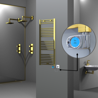 HAITI Elektrikli Havlupan 500x1200 Düz Altın (Musa Termostat) 300W - Thumbnail 1HAI05001200DK2PE3030