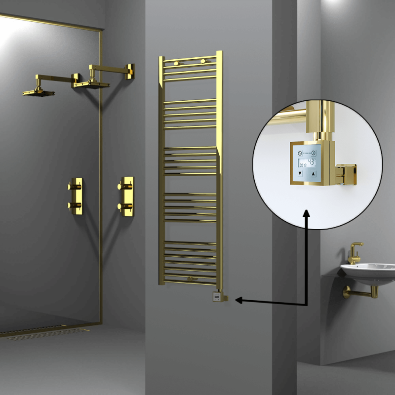 HAITI Elektrikli Havlupan 500x1500 Düz Altın (KTX3 Termostat) 600W - 1HAI05001500DK2PE7060