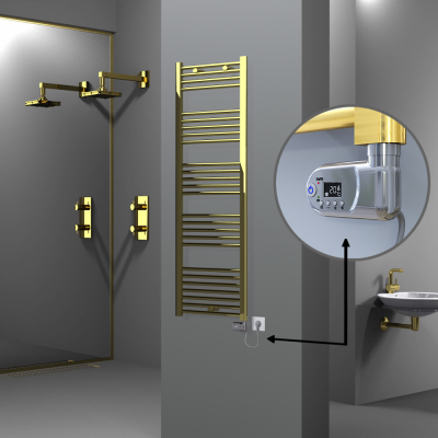 HAITI Elektrikli Havlupan 500x1500 Düz Altın (Thesis Termostat) 600W - Thumbnail 1HAI05001500DK2PE2060