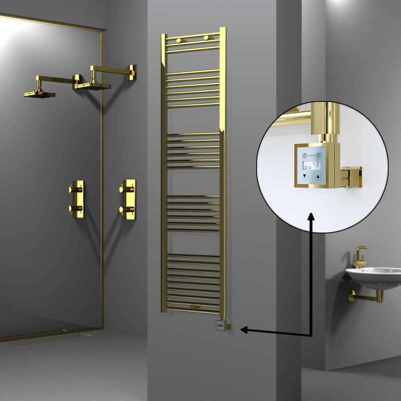 HAITI Elektrikli Havlupan 500x1800 Düz Altın (KTX3 Termostat) 600W - 1HAI05001800DK2PE7060