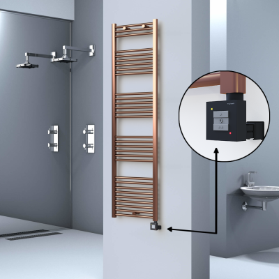 HAITI Elektrikli Havlupan 500x1800 Düz Bakır Eskitme (KTX1 Termostat) 600W - Thumbnail 1HAI05001800DK3PEB060