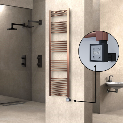  - HAITI Elektrikli Havlupan 500x1800 Düz Bakır Eskitme (KTX3 Termostat) 600W (1)