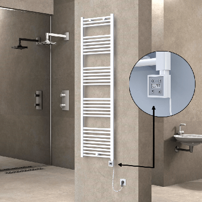 HAITI Elektrikli Havlupan 500x1800 Düz Beyaz (KTX3 Termostat) 1000W Spiral Kablolu - Thumbnail 1HAI05001800DB1PE7100-K