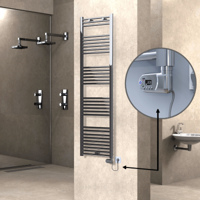 Radiva - HAITI Elektrikli Havlupan 500x1800 Düz Krom (Thesis Termostat) 600W (1)
