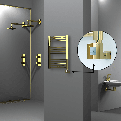 HAITI Elektrikli Havlupan 500x700 Düz Altın (KTX1 Termostat) 200W - Thumbnail 1HAI05000700DK2PEB020