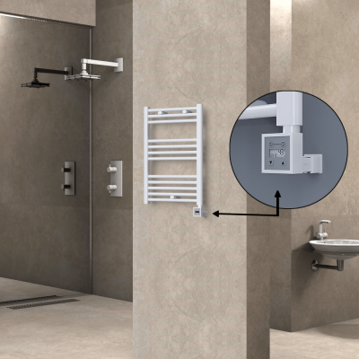 HAITI Elektrikli Havlupan 500x700 Düz Beyaz (KTX3 Termostat) 300W - Thumbnail 1HAI05000700DB1PE7030