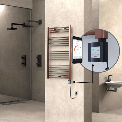  - HAITI Elektrikli Havlupan 600x1100 Düz Bakır Eskitme (KTX4 Termostat) 300W Spiral Kablolu (1)