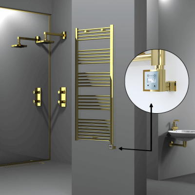 HAITI Elektrikli Havlupan 600x1500 Düz Altın (KTX3 Termostat) 600W - Thumbnail 1HAI06001500DK2PE7060