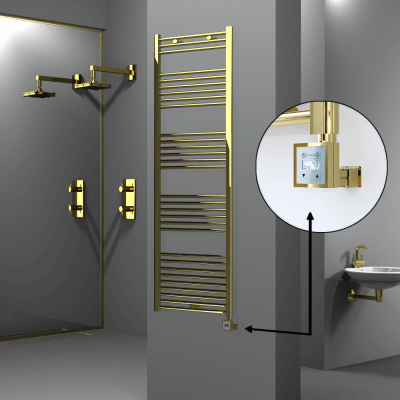 HAITI Elektrikli Havlupan 600x1800 Düz Altın (KTX3 Termostat) 600W - Thumbnail 1HAI06001800DK2PE7060