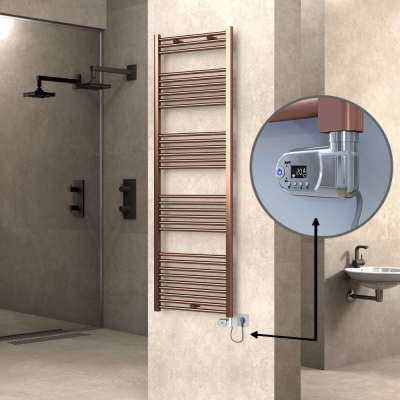  - HAITI Elektrikli Havlupan 600x1800 Düz Bakır Eskitme (Thesis Termostat) 600W (1)