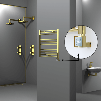 HAITI Elektrikli Havlupan 600x700 Düz Altın (KTX3 Termostat) 200W - Thumbnail 1HAI06000700DK2PE7020