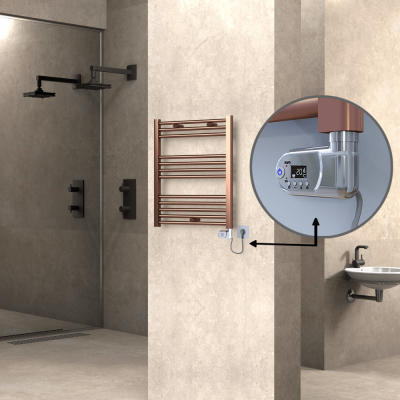  - HAITI Elektrikli Havlupan 600x700 Düz Bakır Eskitme (Thesis Termostat) 200W (1)